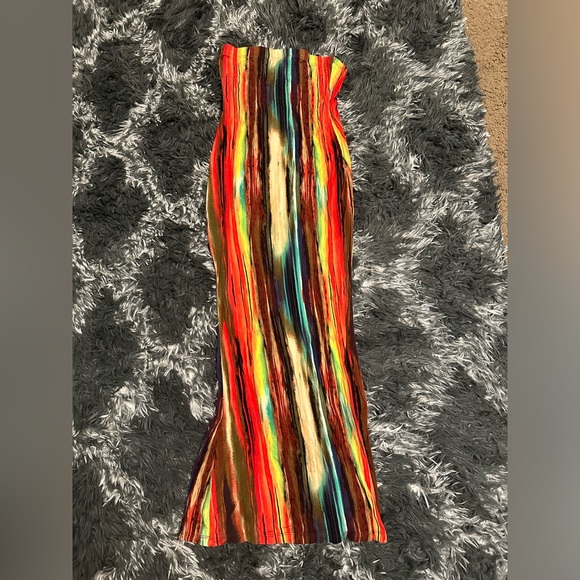 Fashion Nova Tie Dye Tube Maxi Dress - Picture 4 of 4